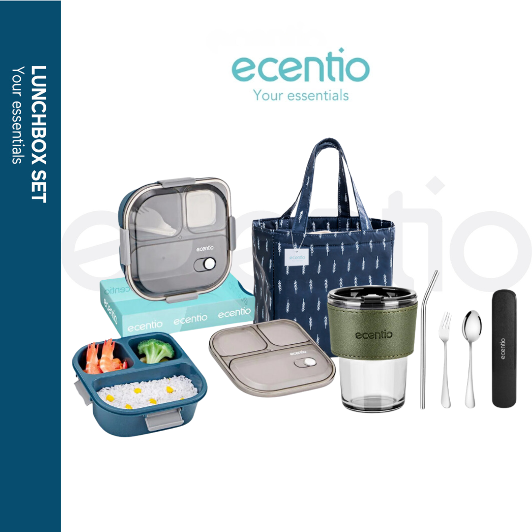🔥89K Buy 1 Get 4🔥ecentio 4pcs Kotak Makan set-Ramadan Mega Sale