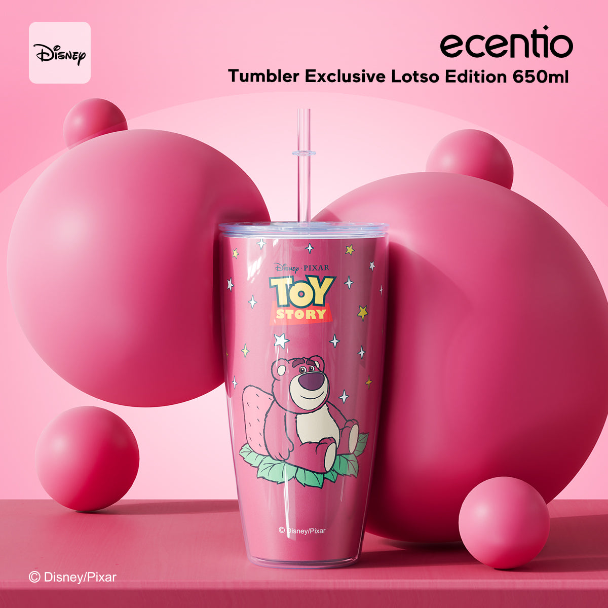ecentio Tumbler Disney Mickey Mouse dan Lotso Edition 650ml - ecentio