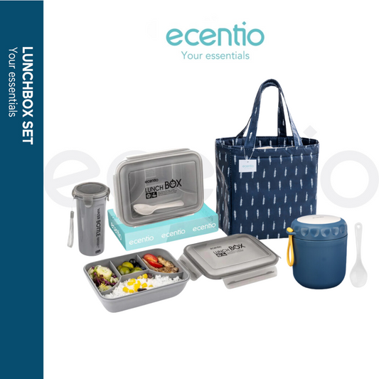 🔥99K Buy 1 Get 4🔥ecentio lunch box Kotak Bekal Makan cangkir Set