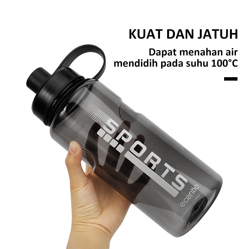 ecentio Sporte Bottle BPA-Free Plastic Water Bottle with Chug Lid 1300ML