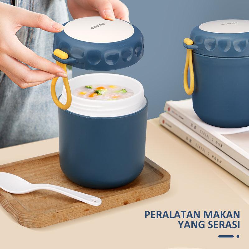 ecentio cangkir sup Free Sendok Anti Tumpah 400ML - ecentio