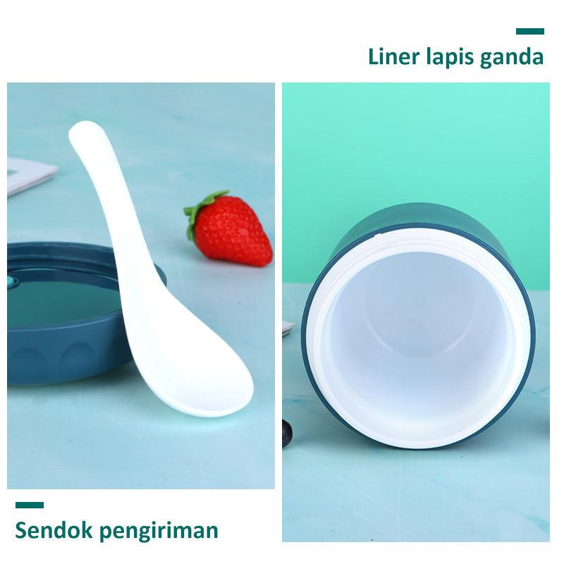 ecentio cangkir sup Free Sendok Anti Tumpah 400ML - ecentio