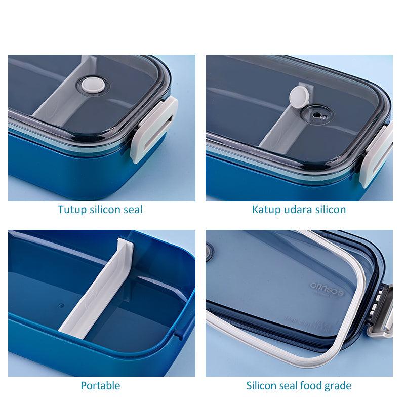 ecentio lunch box Kotak Bekal Makan BPA Free 800ML