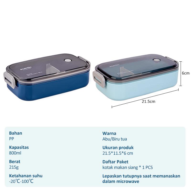 ecentio lunch box Kotak Bekal Makan BPA Free 800ML