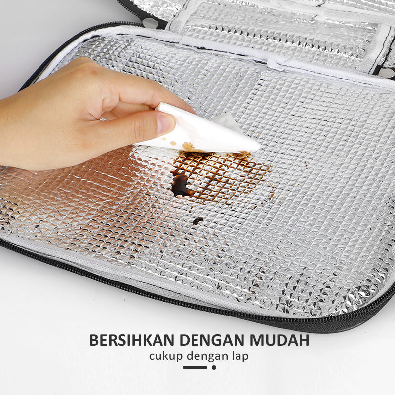 ecentio lunch box Kotak Makan stainless steel 1000ml Tas Bekal set - ecentio