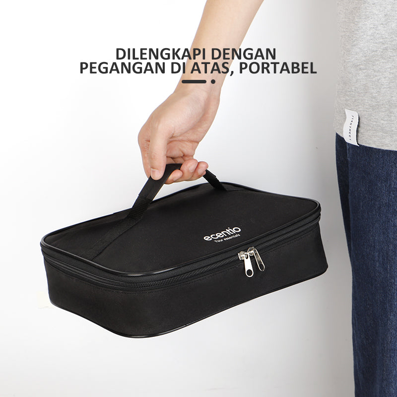 ecentio lunch box Kotak Makan stainless steel 1000ml Tas Bekal set - ecentio
