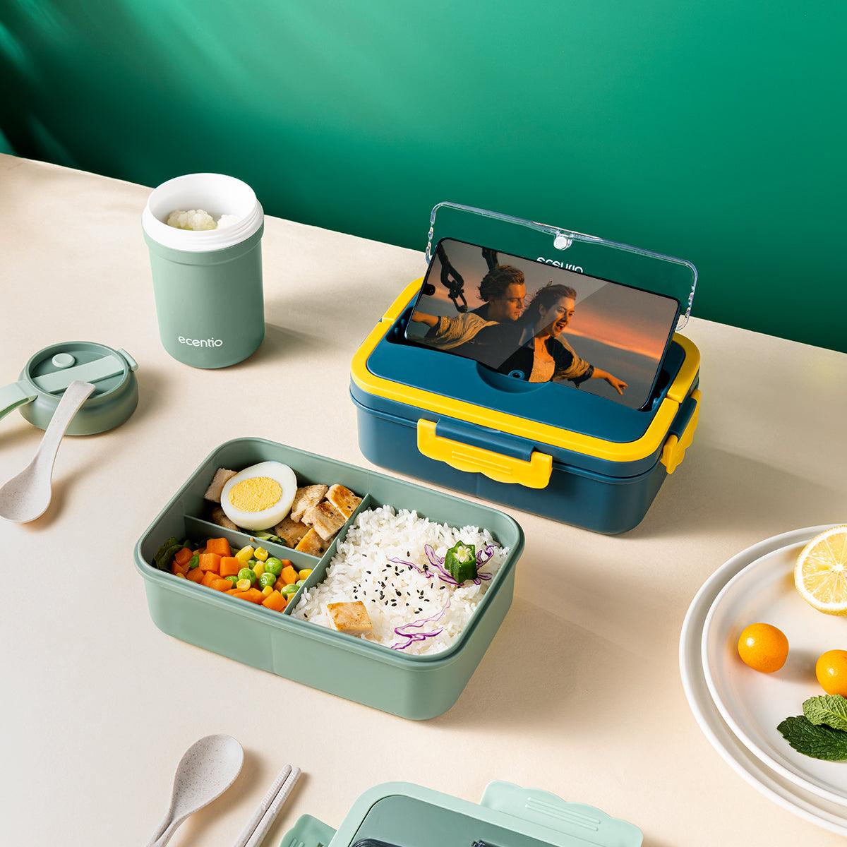 ecentio kotak makan set cangkir soup lunch box - ecentio