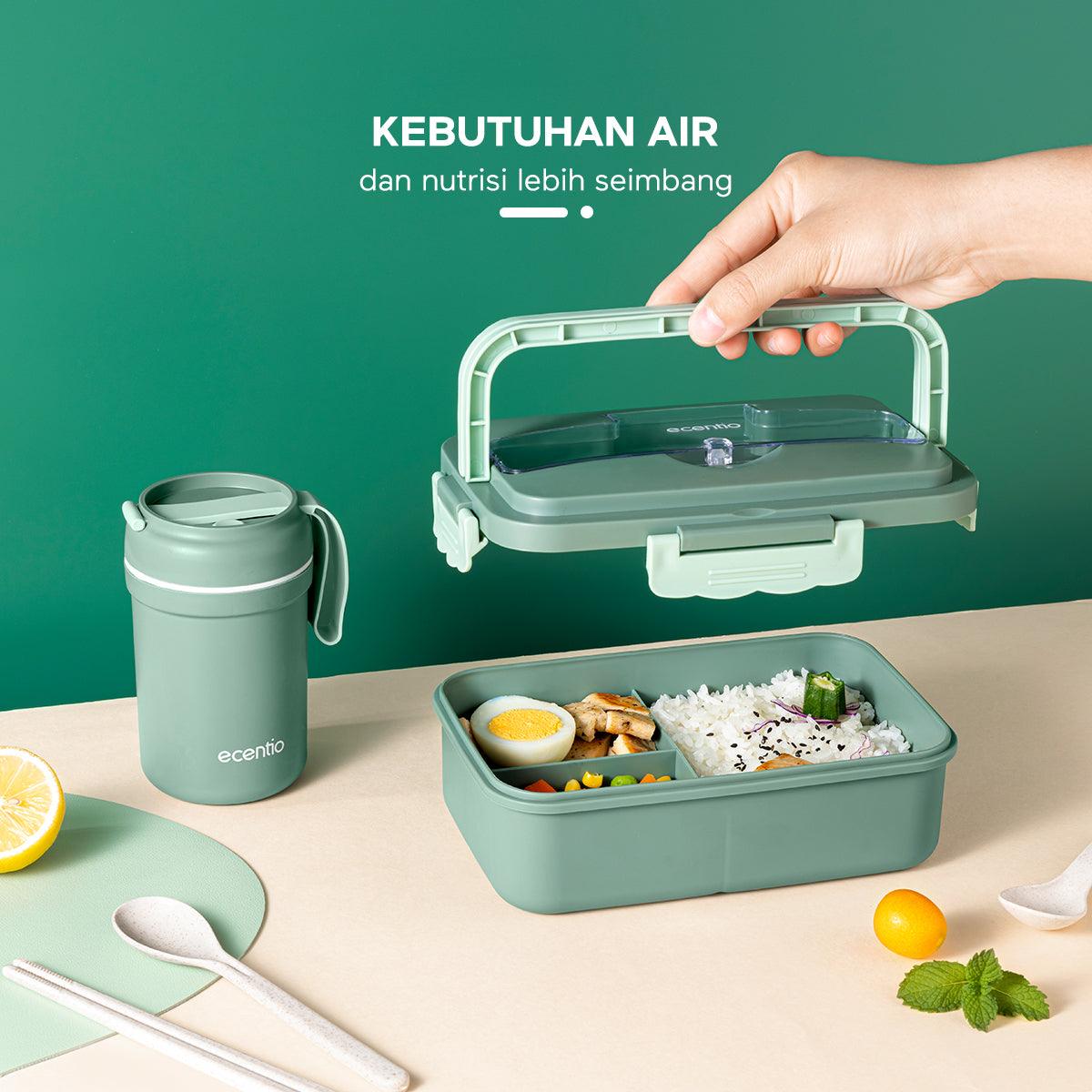 ecentio kotak makan set cangkir soup lunch box - ecentio