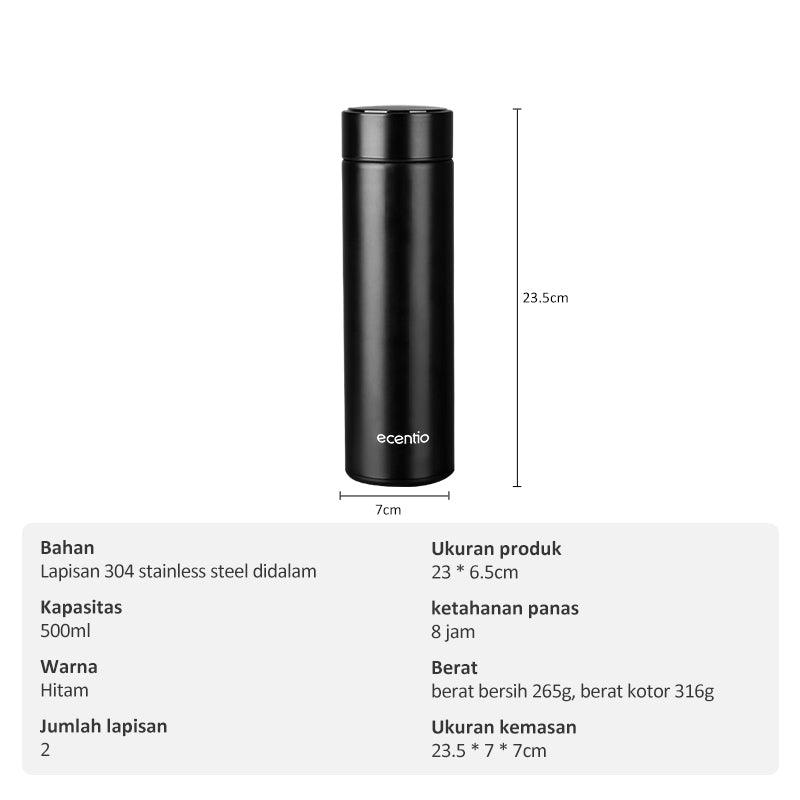 pre-order ecentio Thermos Stainless Steel Vacuum Insulated Bottle with Wide Spout Lid 500ML - ecentio