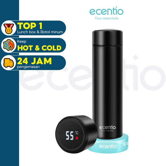 ecentio Thermos Stainless Steel Vacuum Insulated Bottle with Wide Spout Lid 500ML