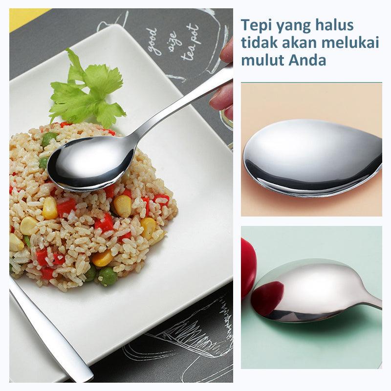 ecentio 3PCS Peralatan makan Sendok Garpu Sumpit Set Alat Makan - ecentio