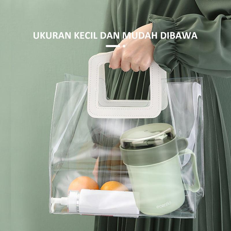 ecentio cangkir sup anti bocor portable free sendok 500ML - ecentio