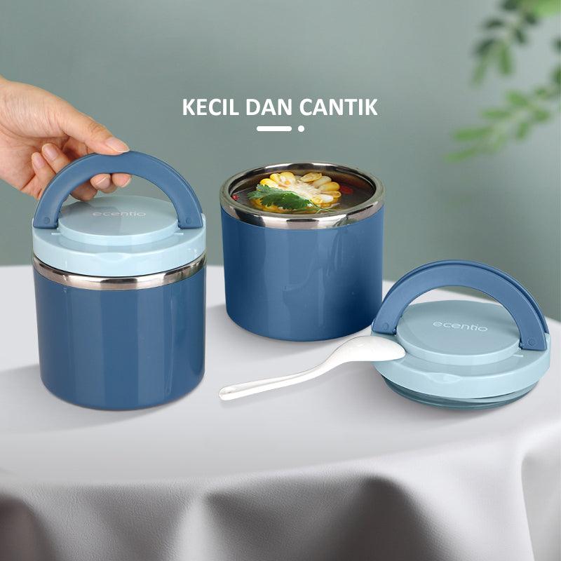 ecentio portabel cangkir sup stainless steel lunchbox 630ML - ecentio