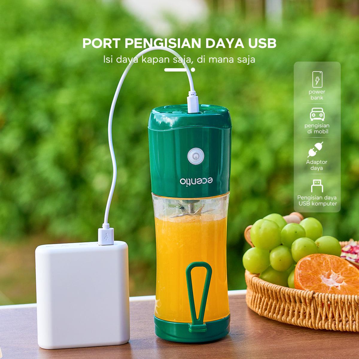 ecentio Portable Juicer 6 mata pisau Electric Juicer 380ML - ecentio