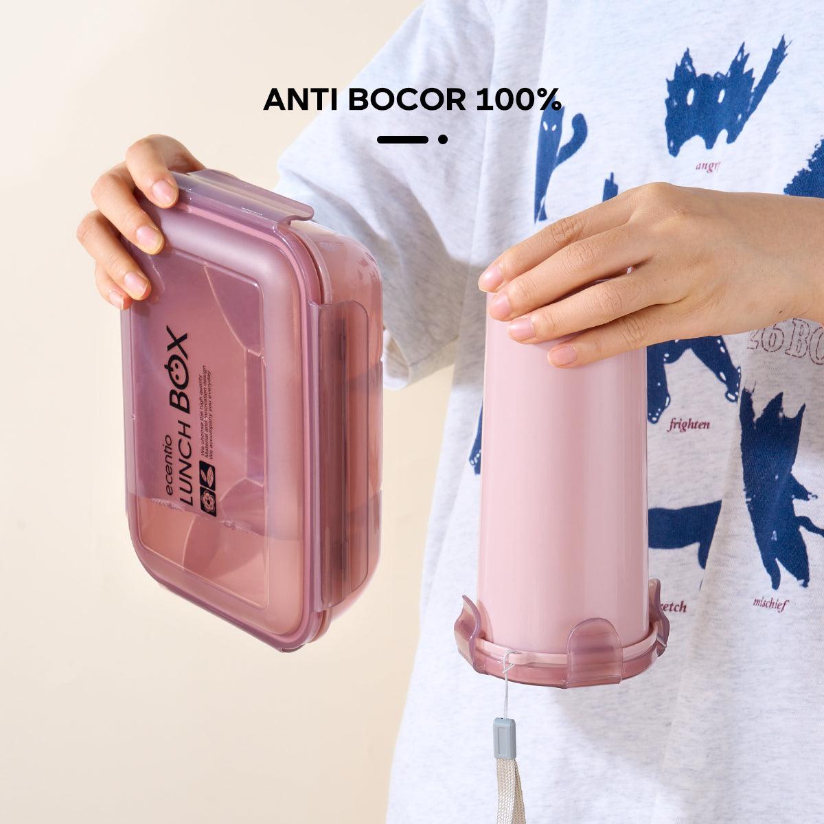 ecentio lunch box Kotak Bekal Makan cangkir Set 2pcs 1000ml+500ml - ecentio