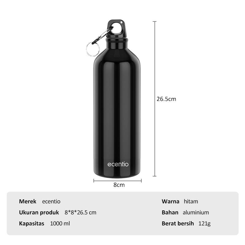 ecentio botol minum olahraga cangkir air olahraga alumin 1000ML - ecentio