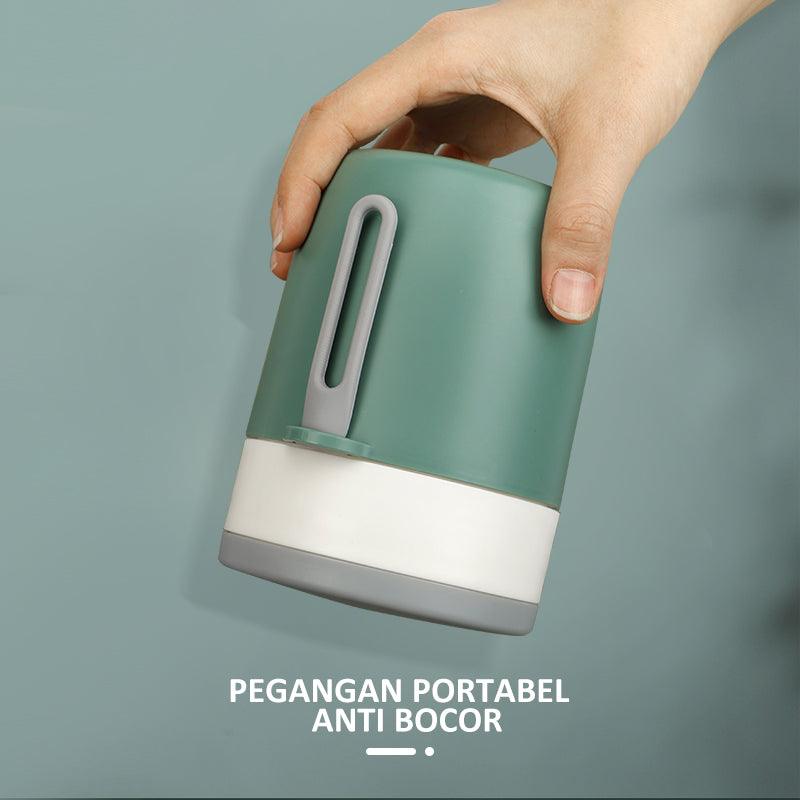 ecentio Mangkuk sup Cangkir sup Portable Free Sendok BPA Free 450ML - ecentio