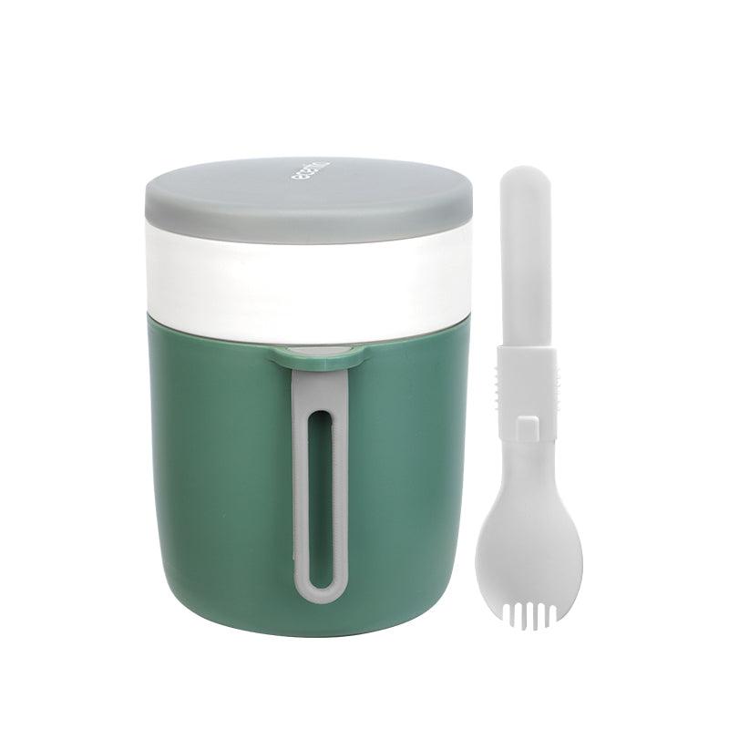 ecentio Mangkuk sup Cangkir sup Portable Free Sendok BPA Free 450ML - ecentio