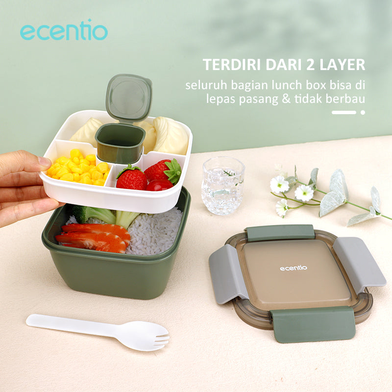 【BUY 1 GET 4】ecentio 4pcs Kotak Makan set
