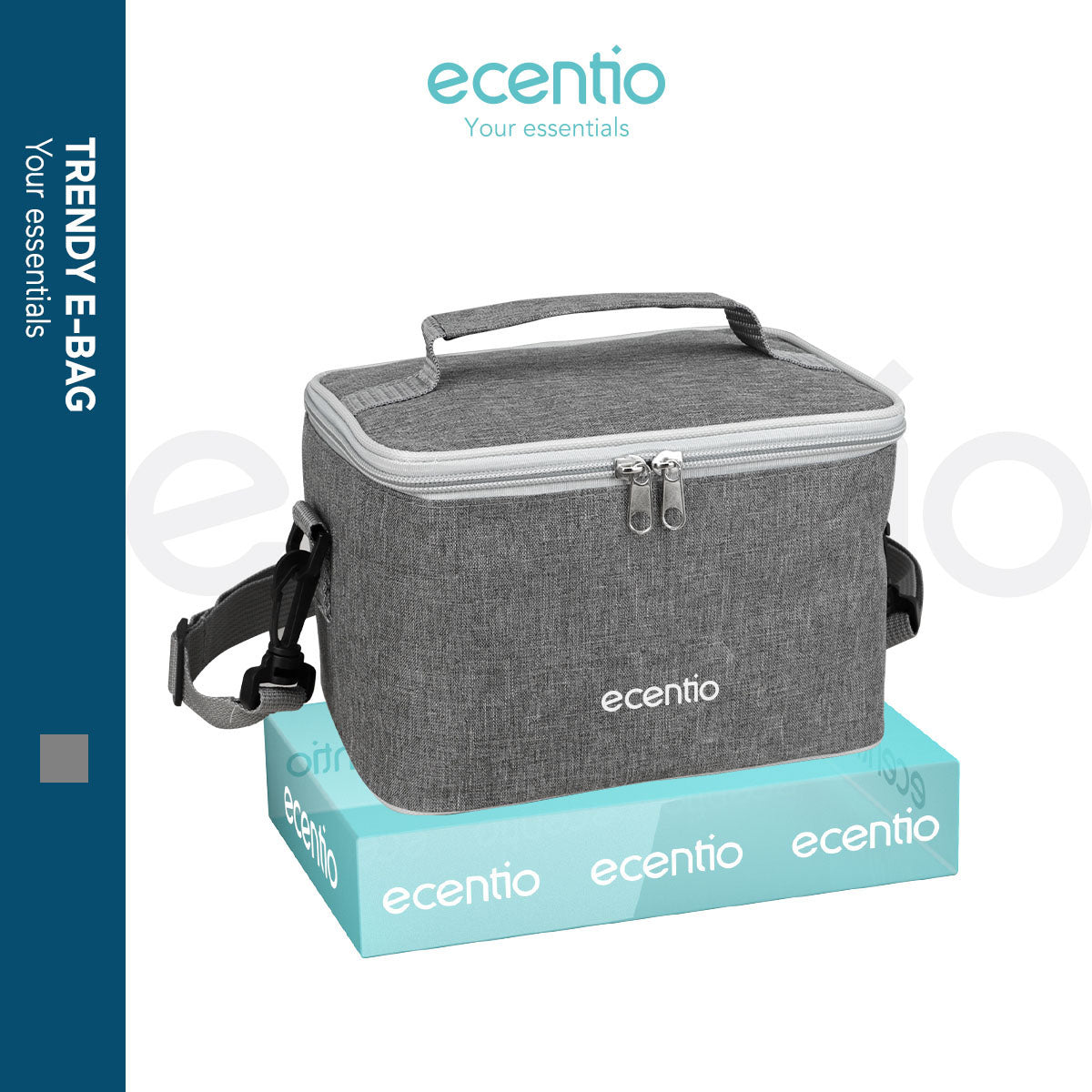 ecentio Lunch bag tas bekal Cooler Bag Thermal Bag Aluminium Tas bekal - ecentio
