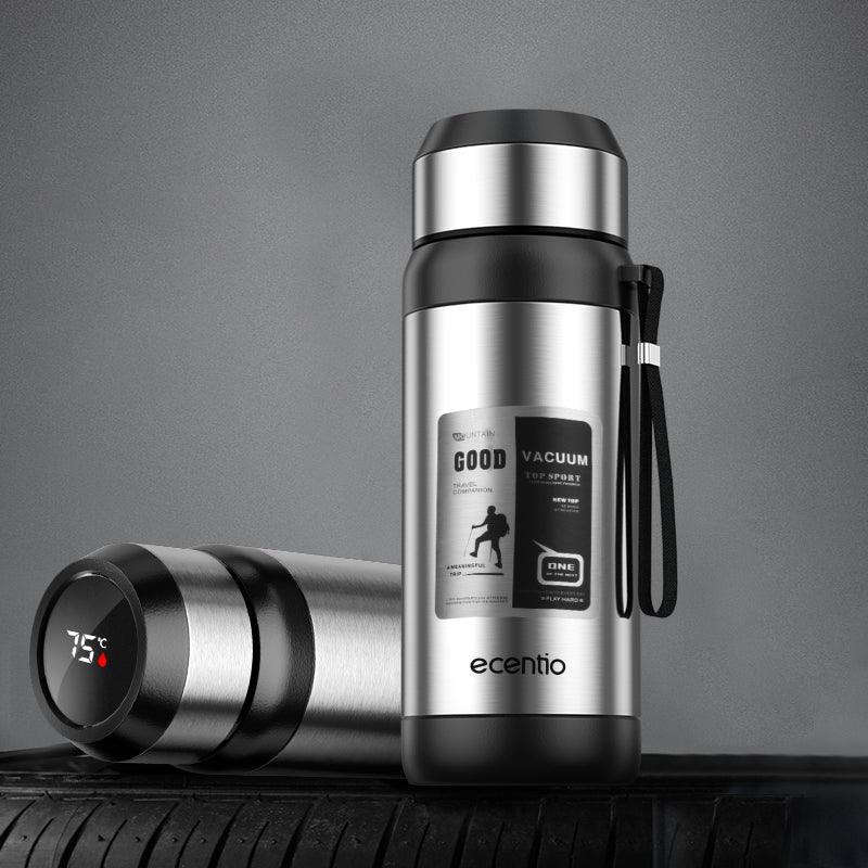 ăFREE GIFTăecentio Thermos Bottle with Display LED awet suhunya 1000ml - ecentio