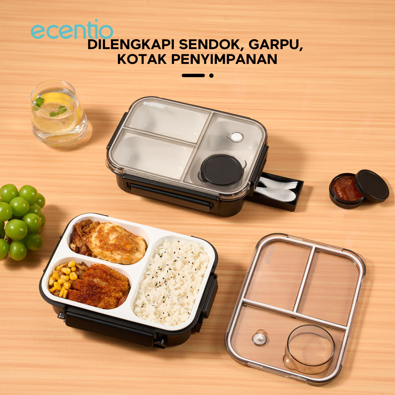 ecentio Christmas year end sale Lunch Box & Bottle Bundle