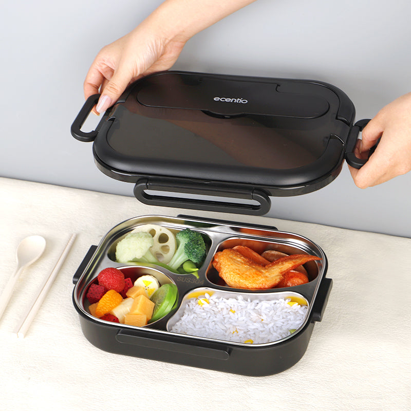 ecentio lunch box Kotak Makan stainless steel 1000ml Tas Bekal set - ecentio