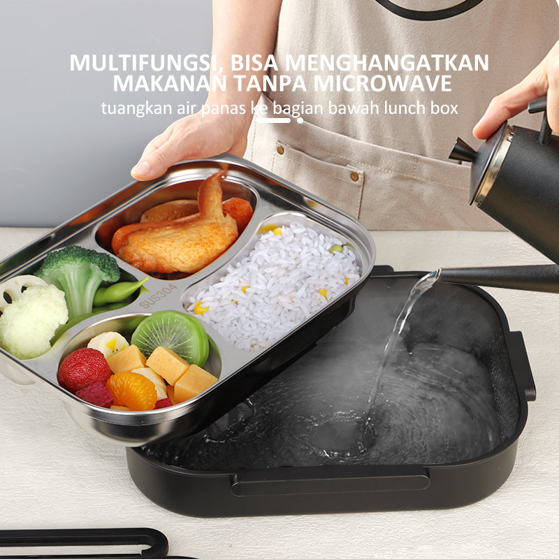 ecentio lunch box Kotak Makan stainless steel 1000ml Tas Bekal set - ecentio