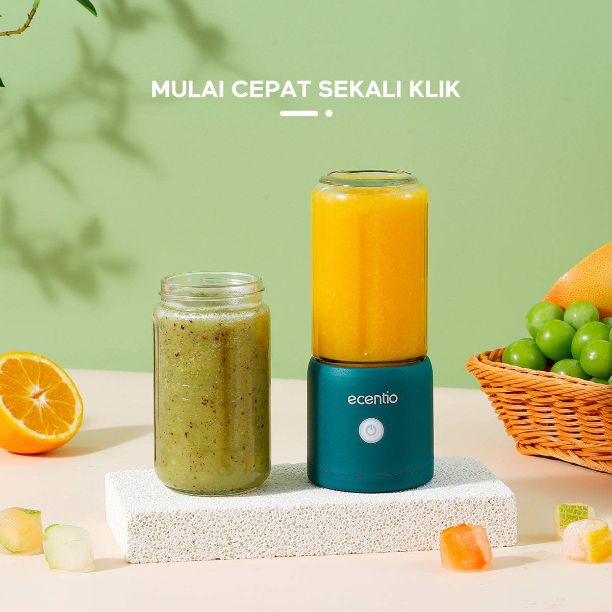 ecentio 8 mata pisau blender 2cup portable juicer Dua pak - ecentio