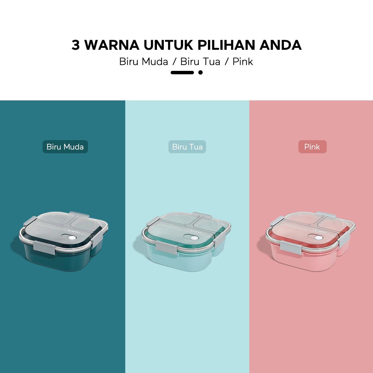 ecentio 1100ml Kotak Bekal Makan BPA Free - ecentio