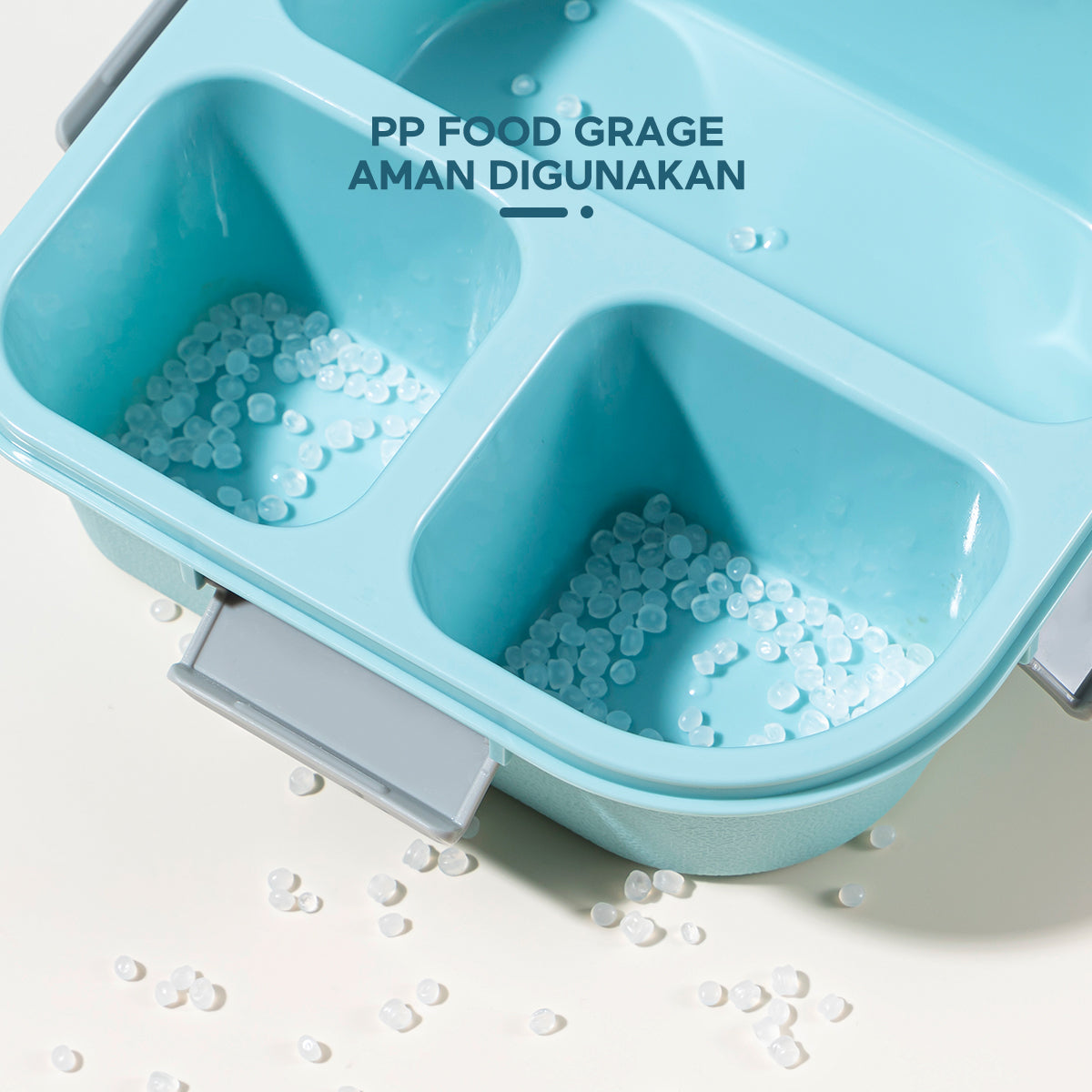【DISKON 10RB】ecentio 3grid lunch box bottle 780ml lunch bag set - ecentio