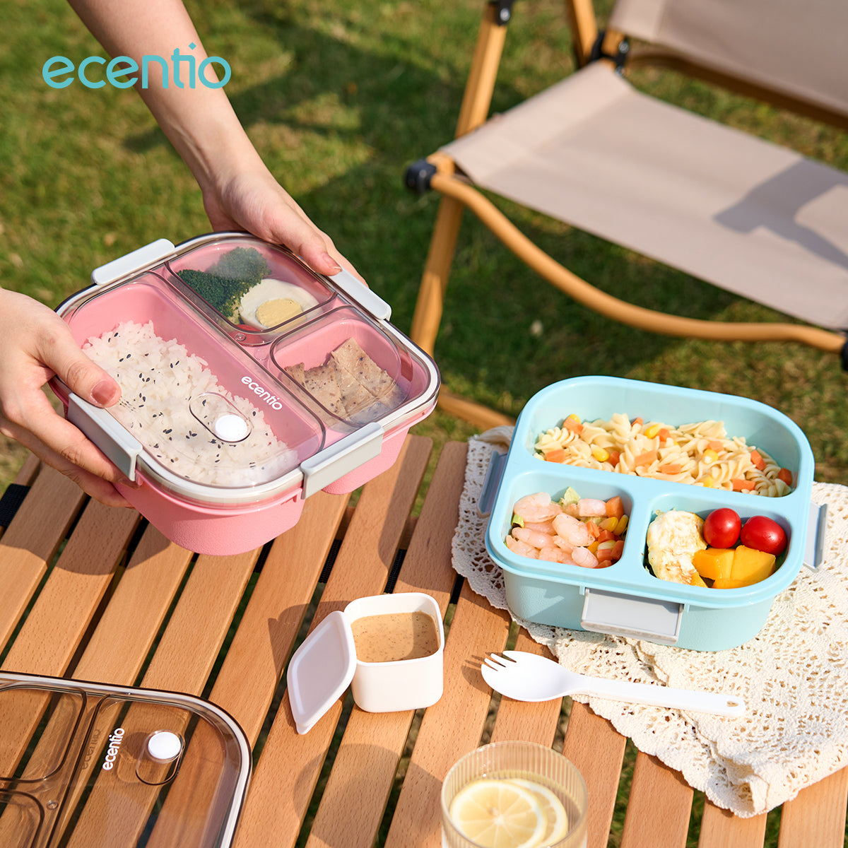 【BUY 1 GET 5】ecentio 5pcs Kotak Makan set - Set Kotak Makan untuk Generasi Muda - ecentio