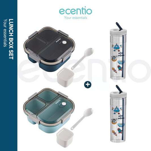 【BUY 1 GET 4】ecentio kotak makan 4pcs set - ecentio