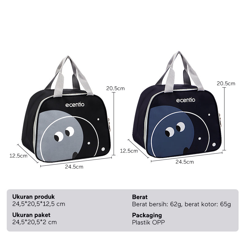 ecentio Lunch Cooler Bag Tas Bekal lucu tas