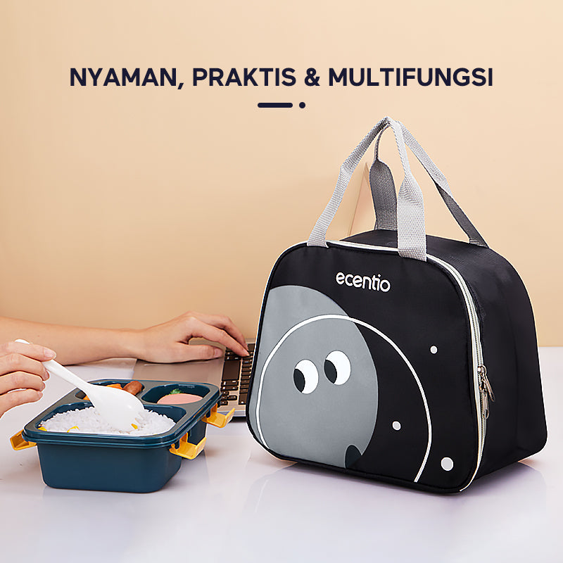 ecentio Lunch Cooler Bag Tas Bekal lucu tas