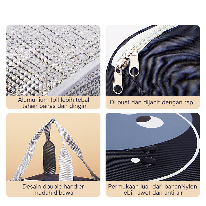 ecentio Lunch Cooler Bag Tas Bekal lucu tas