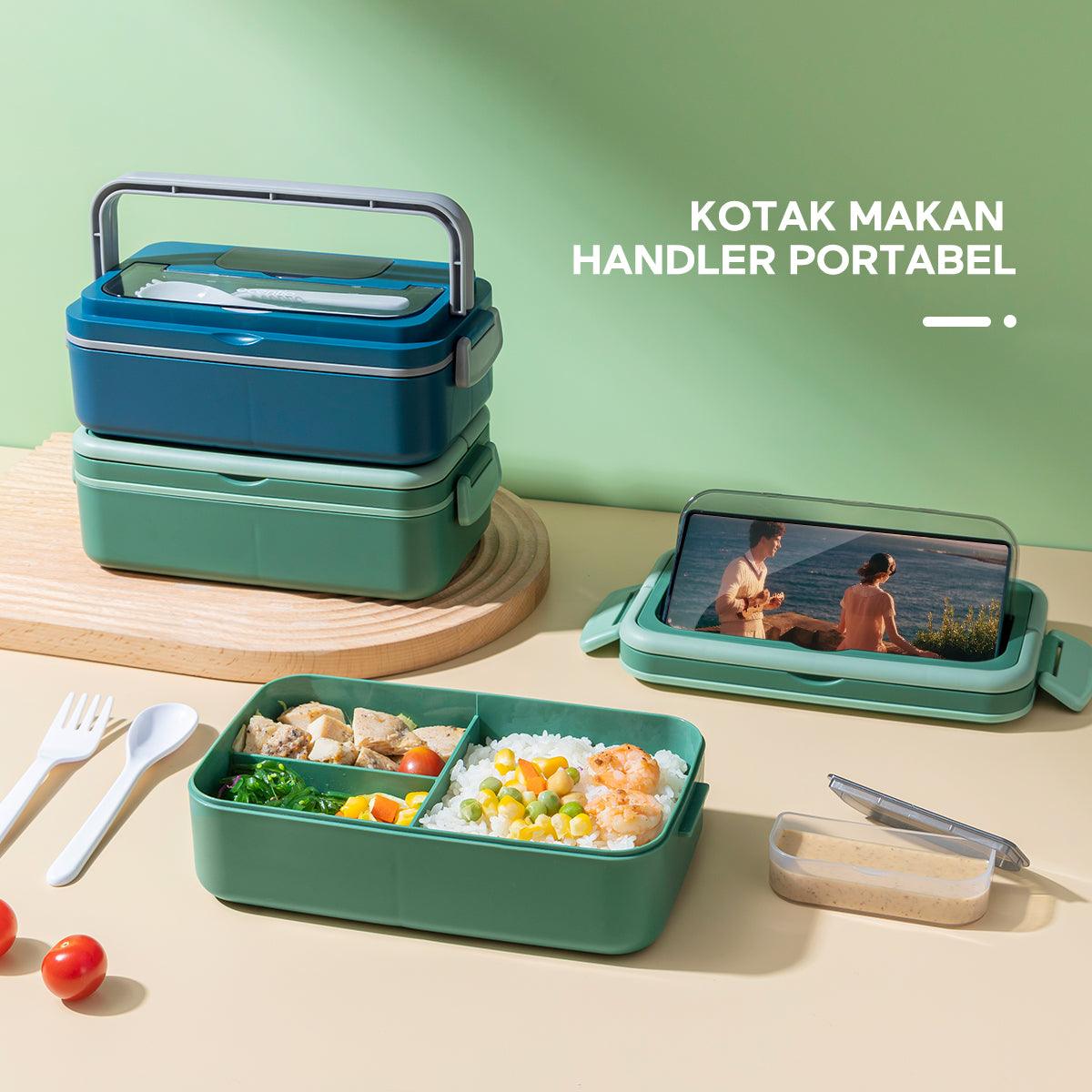ecentio lunch box Kotak Makan anti tumpah/Food Container BPA Free 800ML