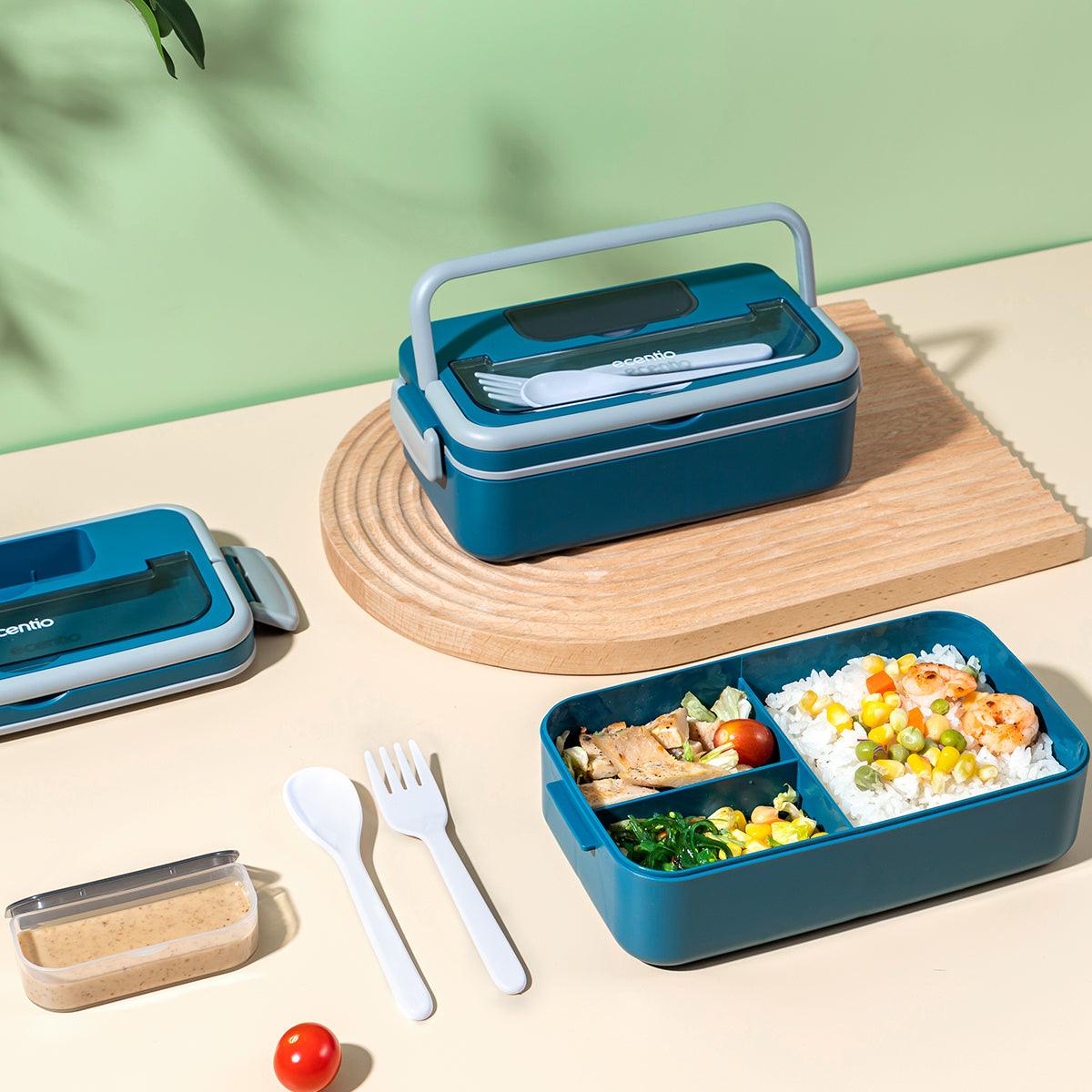 ecentio lunch box Kotak Makan anti tumpah/Food Container BPA Free 800ML