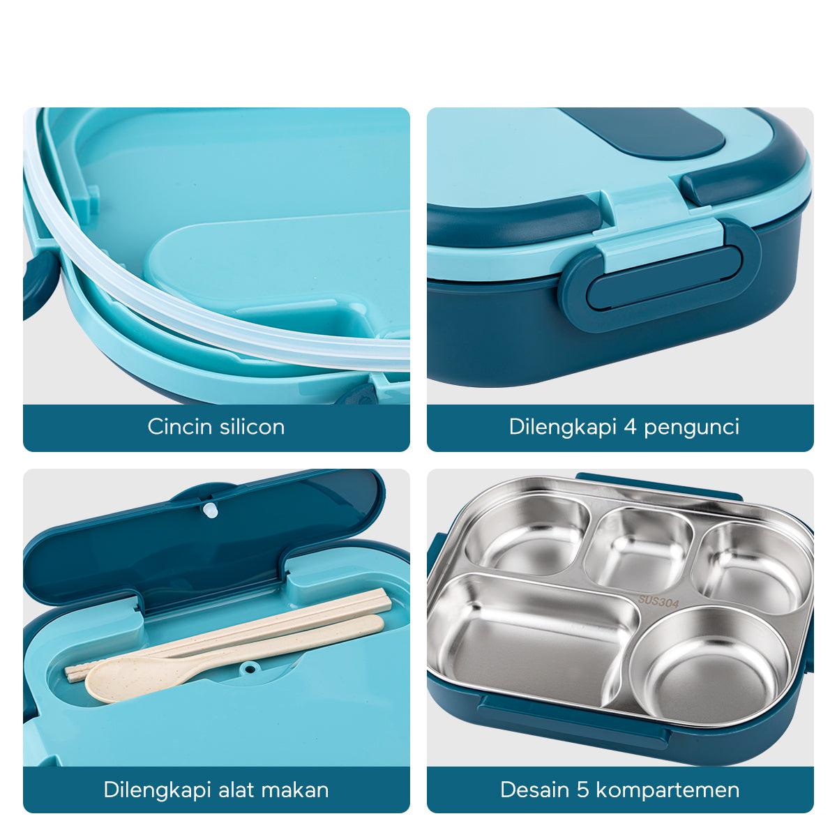 ecentio Kotak Bekal Makan 304 Stainless steel 1000ML