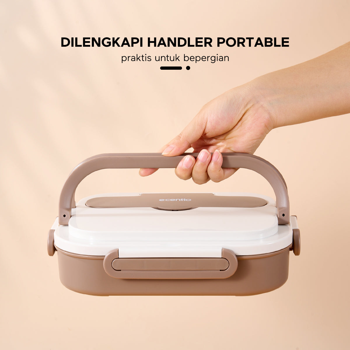 Pemesanan Awal!đecentio 5 sekat kotak makan siang stainless steel - ecentio