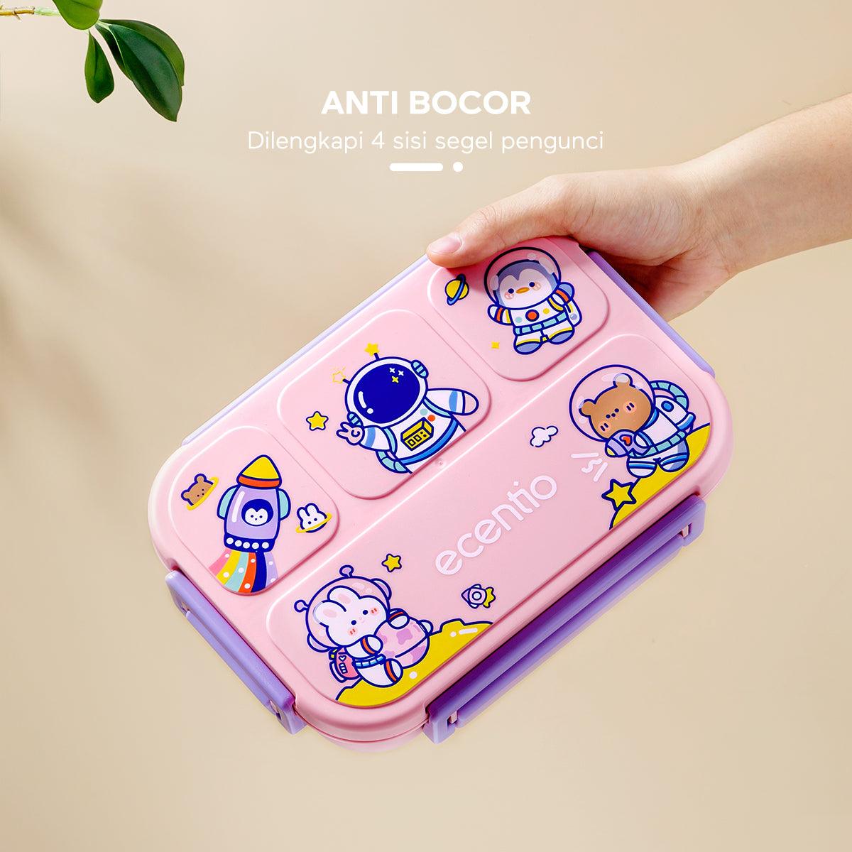 ăwholesale onlyăecentio Kotak Bekal Makan Anak 4 grids 1000ML - ecentio