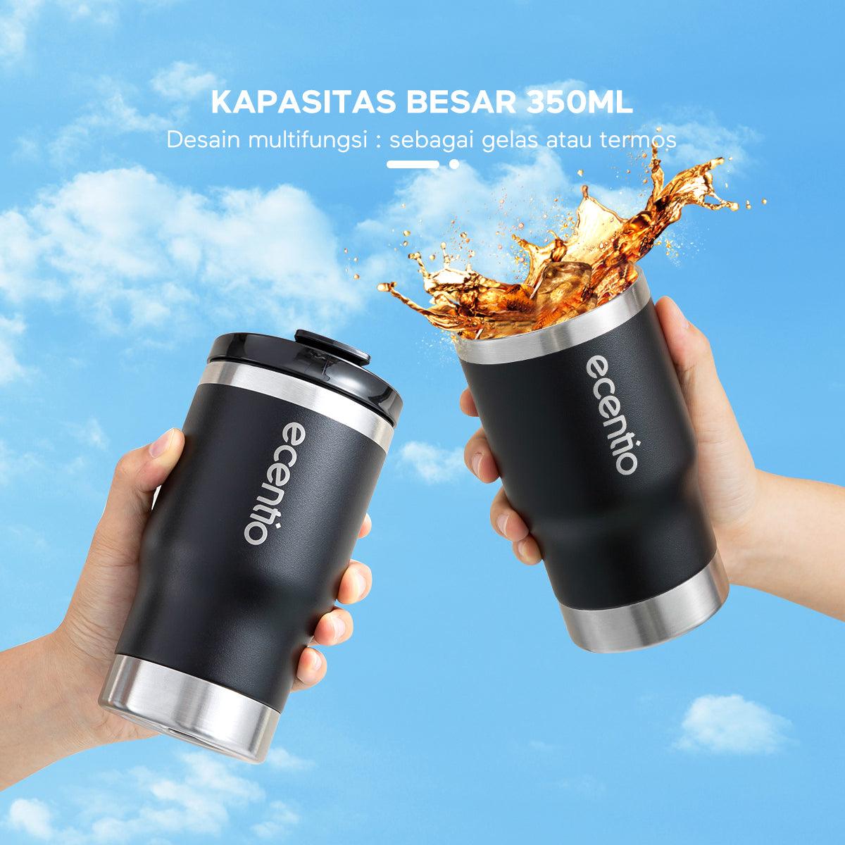ecentio Cooler Tumbler Botol Minum double wall vacuum insulation 350ML