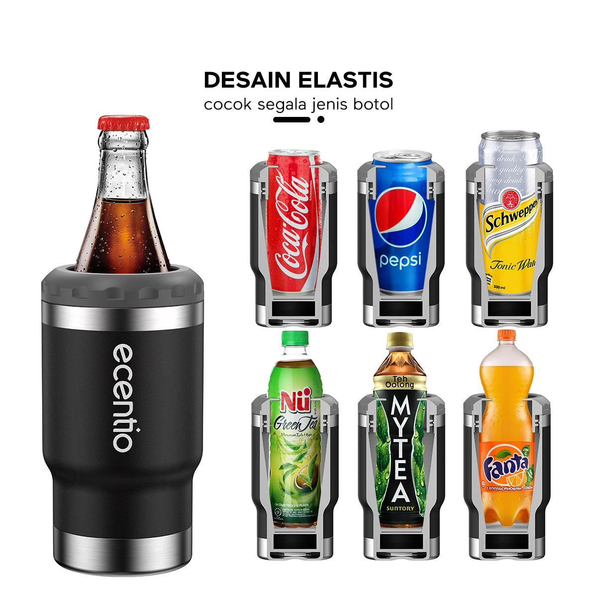 ecentio Cooler Tumbler Botol Minum double wall vacuum insulation 350ML
