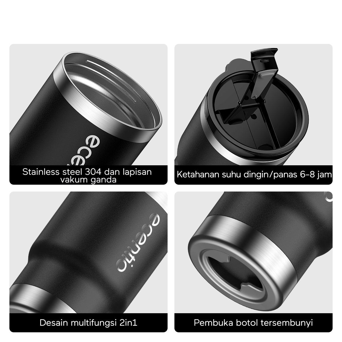 ecentio Cooler Tumbler Botol Minum double wall vacuum insulation 350ML