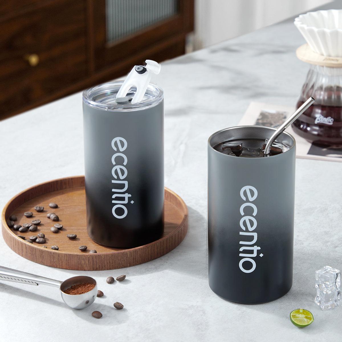 ecentio Vocuum Insulated Tumbler Mug Kopi Stainless Gelas Kopi 600ML - ecentio