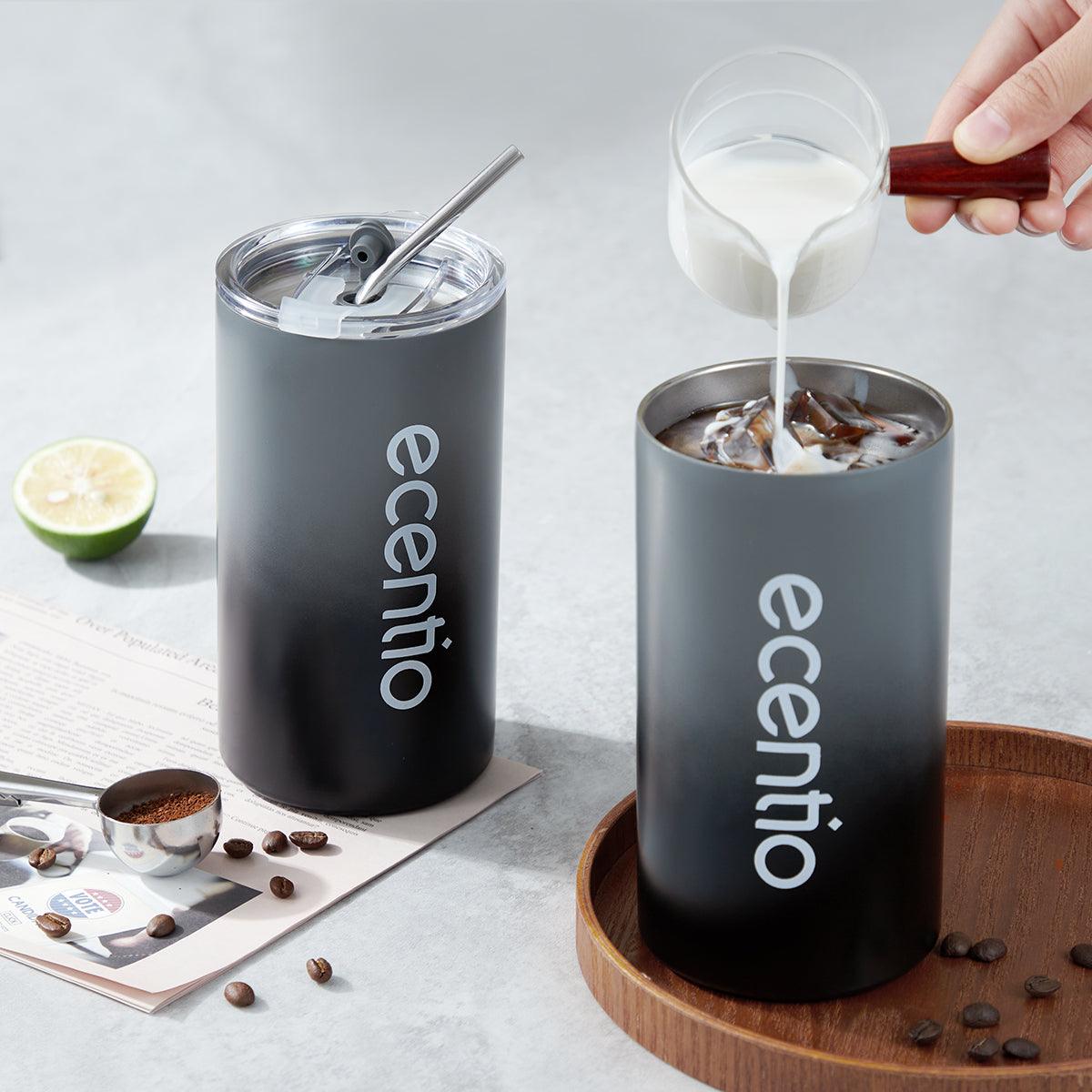 ecentio Vocuum Insulated Tumbler Mug Kopi Stainless Gelas Kopi 600ML - ecentio