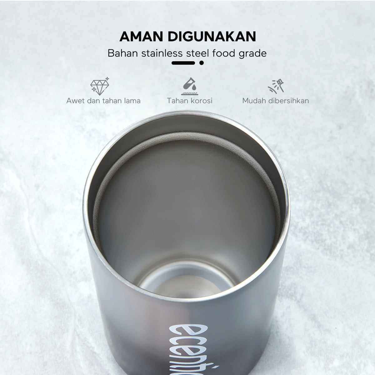 ecentio 1100ml Kotak Bekal Makan + Vocuum Insulated Tumbler - ecentio