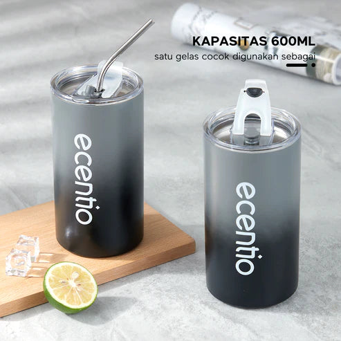 ecentio 8 mata pisau blender 2cup portable juicer + Vocuum Insulated Tumbler - ecentio