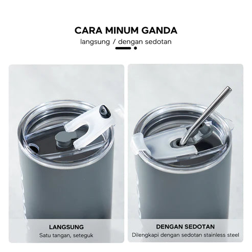 ecentio 8 mata pisau blender 2cup portable juicer + Vocuum Insulated Tumbler - ecentio