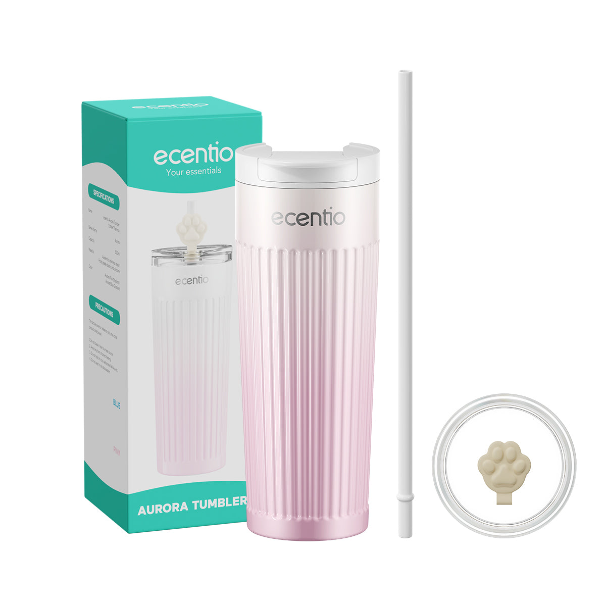 ecentio Botol Minum tumbler coffee Aurora seri Bottle 500ml